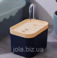 Питьевой фонтан для кошек и собак 1.5L с фильтром, синий