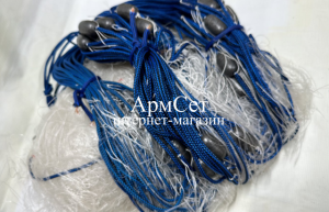 Рамовая сеть. Ø 60мм; h 1.8 м; длина 50м; 0.2х3 леска. Титан промышленный лов