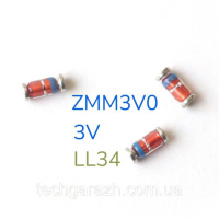 Стабілітрон ZMM3V0 3V 0.5W, SMD корпус LL-34