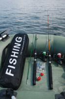 Комплект для риболовлі 2 вудки + котушки + снасті