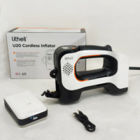 Акумуляторний компресор Litheli з ліхтарем — насос для шин від павербанка UMB Power Bank 20000 мАг, 45 Вт