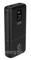 Повербанк Rebeltec P20 LCDPD 20000 mAh 22,5W , черный