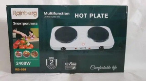 Электроплита Rainberg RB-999  2400 Вт (1200 Вт + 1200 Вт)