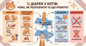 Діарея у котів: чому виникає, як розпізнати небезпеку та чим допомогти пухнастику?