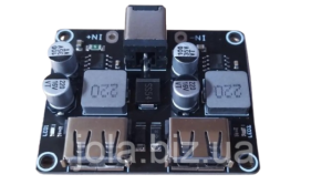 Модуль быстрой зарядки Box QC 3.0 XFW-KC42-2 (2х USB, 4-32В, 24Вт)