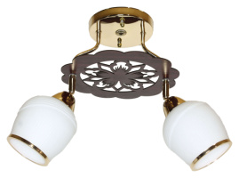 Классическая Люстра SVLIGHT двухламповая поворотная 5048/2 золото