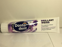 Зубная паста Dontodent Brillant Weiss Отбеливающая 125 мл.