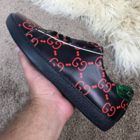 Кроссовки Gucci Ace Sneaker with GG Print Black