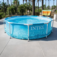 Intex 28206 (Діаметр 305 x Висота 76см) Каркасний басейн Морський принт