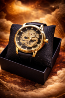 Стильний чоловічий годинник з драконом