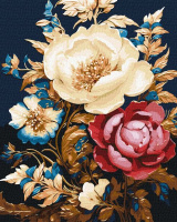 Картина за номерами - Квіткове диво з фарбами металік extra ©victoria_art___ Идейка 40х50 см (KHO3261)