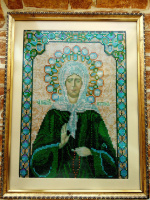Картина стразами «Матрона», готовая ручная работа в рамке с антибликовым стеклом