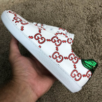 Кроссовки Gucci Ace Sneaker with GG Print White