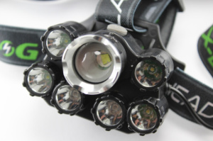 Фонарик налобный фонарь Bailong BL-T78-T6+4Q5+2UV