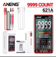 Цифровий мультиметр ANENG 621A Red з сенсорним екраном та акумулятором