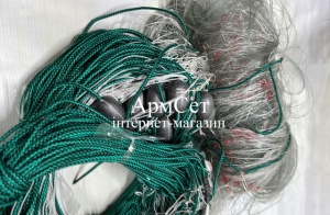 Рамовая сеть. Ячейка 120 мм; высота 4 м; длина 60м; 0.35 леска. Титан промышленный лов