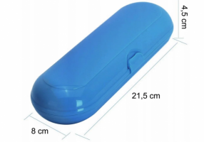 Синий Универсальный футляр чехол для электрич + 2 насадок с зубной щетки Braun Oral-b