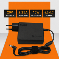 Блок живлення для ноутбука Lenovo 20V 2.25A 45W (4.0×1.7 мм)