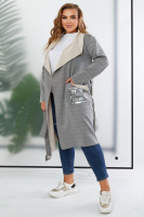 Кардиган жіночий, колір сірий, 257R5012