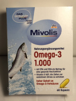 Вітамінний комплекс Mivolis Omega-3 1000 мл. 60 капсул
