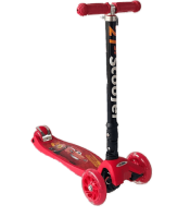 Самокат трехколесный «Тачки» McQueen Красный