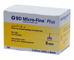 Игла BD Micro-Fine Plus 0.30 мм (30G) х 8 мм