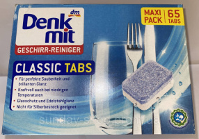 Таблетки Denkmit Geschirr-Reiniger для посудомоечной машины Classic 65 шт.