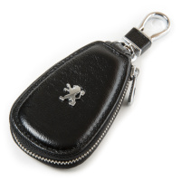 PODIUM Автоключница кожа F633 Peugeot black