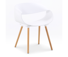 Стілець Берта пластиковий білий