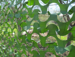 Маскировочная сетка односторонняя. Размер 2*6 м. Светло-зеленая, затенение 75%