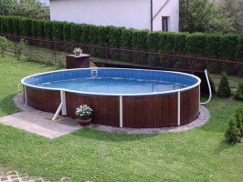 Збірний басейн AZURO DE LUXE FRAME 405DL 7,3 х 3,7х1,2м Mistry (3EXB0211) тм mountfield