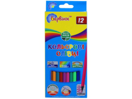 Олівці кольорові Барвінок ECO PLASTIC 12кол.