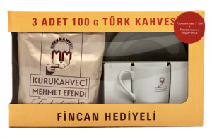 ✔️SALE! Подарунковий набір Mehmet Efendi 3 х 100г , чашка з блюдцем