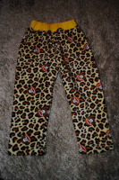 Штанці для дівчаток леопардові з мавпочками, розмір 86