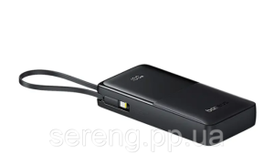 Повербанк Baseus Bipow 2 Digital Display 20000 mAh 20W черный