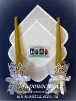 Мини венчальный набор «Ажур»в белом цвете