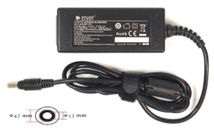 Блок живлення для ноутбуків PowerPlant ASUS 220 V, 12 V 36 W 3 A (4.8*1.7)