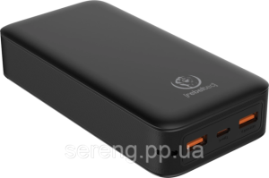 Повербанк Rebeltec P20 LCD PD LAMP 20000 mAh 22,5W, черный