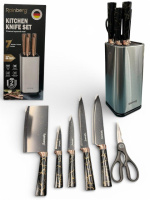 Набір ножів з нержавіючої сталі з підставкою RB-2325