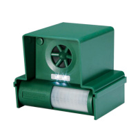 Стационарный отпугиватель собак кошек ультразвуковой для улицы с датчиком движения и стробоскопом LS-987F