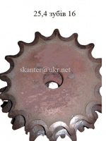 Звездочка шаг t=25.4 зуб =16