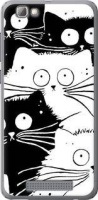 Чохол на телефон ZTE (Всі моделі) Силіконовий Глянсовий Cats V2