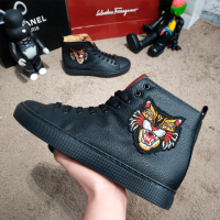 Ботинки Gucci High Top Sneaker With Angry Cat Black
