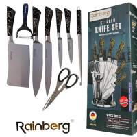 Набір кухонних ножів Rainberg з підставкою RB-2499