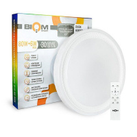 Светильник светодиодный Biom SMART SML-R19-80-RGB 3000-6000K 80Вт+6Вт RGB с д/у +APP