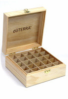 Деревянная шкатулка органайзер для хранения масел шкатулка для эфирных масел Дотерра doTERRA Logo Engraved Wooden Box , 15,3 х 16 х 7.5 см
