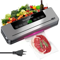 Вакуумний пакувальник для продуктів з LED-дисплеєм та різаком, FKJ-5100