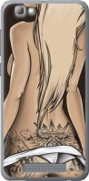 Чохол на телефон ZTE (Всі моделі) Силіконовий Глянсовий Дівчина з татуюванням