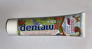 Детская зубная паста Dentalux Kids 0-6 лет Клубника 100 мл