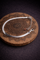 Срібний браслет 925 S Плетіння “Змійка”